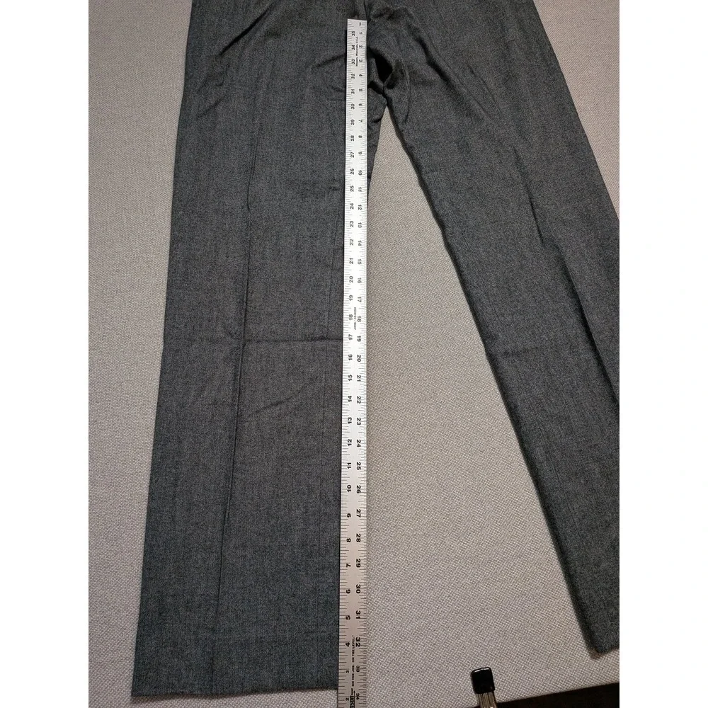 Banana Republic Men's Gray 33x34 Classic Fit Flat Front 100% Cotton Dress Pants